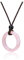 Jovivi Healing Crystal Pendant Necklace Women Natural Pink Rose Quartz Crystal Gemstones Quartz Round Stone Cord Necklace Adjustable Jewellery Gifts