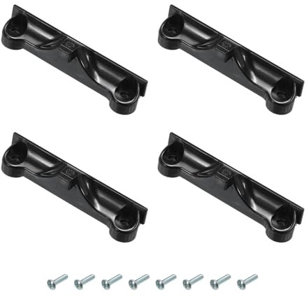 PATIKIL AM4 CPU Ventilador Térmico Disipador Soporte Enfriamiento Montaje Hoja Placa Duradero con 16 Tornillos Negro para AM4 B350 X370 A320 X470 Base Placa 4 Juegos