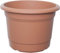 PREMZO Milano 30 Cm Flower Pot Round Planter Plant Plastic Base Stylish Decorative Durable Home Patio Deck Office Garden Lawn Greenery (TERRACOTTA)