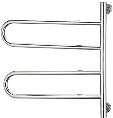 Home36 Scaldasalviette elettrico – Argento – 65 x 60 cm – Asciugamani – Scaldasalviette da parete