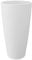 Nicoli Pot DE Fleurs Haut Style 38X85H CM INTÉRIEUR EXTÉRIEUR, sous-Pot Amovible (38X85H CM, Blanc)