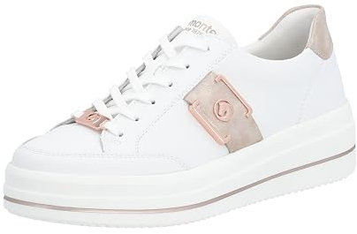 Remonte Femme D1c02 Basket, Blanc, Or Rose, Blanc 80, 36 EU
