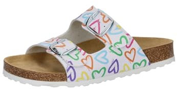 Lico Femme Bioline Heart Mules, Blanc, 39 EU