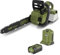 GREEN MACHINE Motosega a batteria da 62 V, batteria da 4 Ah, motosega elettrica al litio con barra e catena Oregon da 16, include batterie e caricabatterie