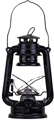 Lampade Ad Olio Lampada a Cherosene Retrò Lampada Vintage Olio per Interni Portatile Da Campeggio Lanterna a Petrolio Luci Esterne Nero