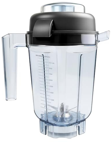 Blender Pitcher 32 oz 0.9L, Compatible with Vitamix 5200 4500 5000 6300 750 7500 VM0102 VM0103 VM0197 E310 E320 etc blender, Replace for 32 Small Blender Container Cup Jar, 10 Years Warranty