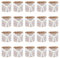 SUPERFINDINGS 20 Stück Spitzen Serviettenringe Jute Serviettenhalter Esstisch Zubehör Bauernhaus Rustikale Jute Serviettenhalter Hochzeit Weihnachten Esstische Dekoration