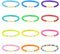 Andibro Regenbogen Boho Perlen Armband, 12 Stück Kinderarmband Buntes Herz Polymer Ton Perlen Stretch Armbänder Freundschaftsbänder für Frauen Sommer Strand Schmuck