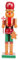 BCOATH 1stück Holz Weihnachten Lebkuchenmann Nussknacker Figur Festliche Weihnachtsdeko Für Zuhause Für Partys Und Anlässe Hochwertige Handwerkskunst Langlebig Und Farbenfroh