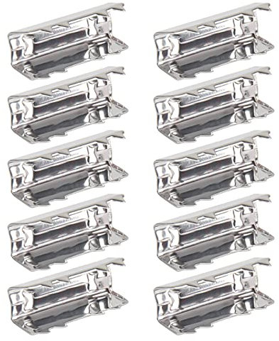 WOEIFGV Zahnriemen-Klemmen, 6 mm breit, Riemenbefestigungsclips, Ersatz für 3D-Drucker, 10 Stück