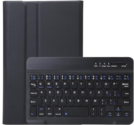 HLTOOP Tastatur Hülle für Redmi Pad SE 8,7 Zoll, Abnehmbare Kabellose Tastatur Mit Tablet-Maus, Weiche Rückseite,Schwarz