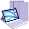 Bettdow Funda con Teclado para iPad Air 11 Pulgadas M3 2025/M2 2024, Desmontable Español Ñ Teclado con Funda para Air 11 Pulgadas M2 2024/ M3 2025, iPad Air 5a/4a Generación 10,9 Pulgadas, Púrpura