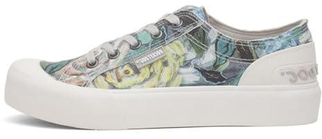 Rocket Dog Jazzin Plus Ashford Womens Grey Canvas - Size 4 UK - Multicolour