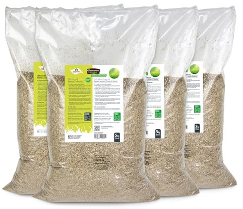 Verdurmax 4 x 5 kg Rasensamen - Hochwertige Mischung für 800m² dichten, strapazierfähigen & schnellkeimenden Sport- und Spielrasen - Trockenresistent & Ideal für Neuanlage, Nachsaat & Reparatur