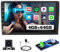 [4+64G] Doppio DIN Android Autoradio, Compatibile con Wireless CarPlay Android Auto, 9 Pollici Touchscreen 1080P a 4 Core, Radio con Bluetooth 5.0/FM/SWC/GPS/Telecamera posteriore/DSP/32EQ