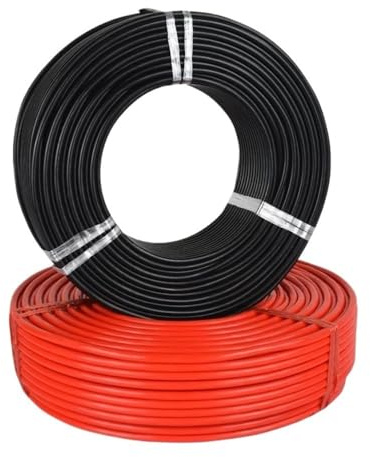 SVKVBNLNGK Câble multiconducteur en caoutchouc de silicone ultra souple 10 m, 2, 3, 4 ou 6 conducteurs, 0, mm² for,5, cuivre isolé flexible Fil(Red 2.5mm,10 METERS_2 CORES)