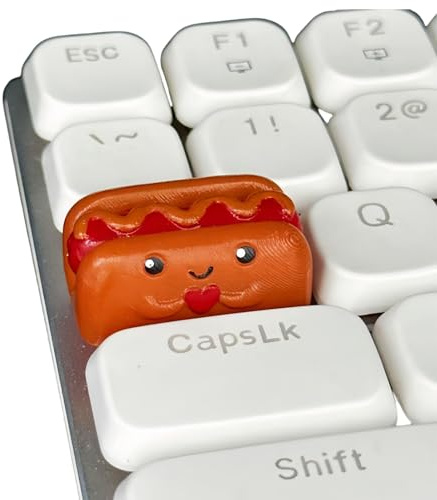 LUJIAXI Touches en forme de nourriture imprimées en 3D - Surfaces lisses pour clavier d'ordinateur mécanique - Collection de touches en forme de touches