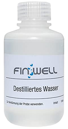 Finwell® PRO Destilliertes Wasser, 100 ml