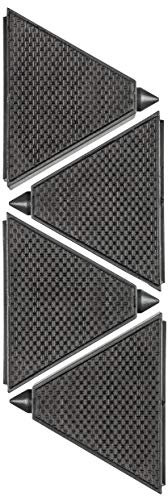 kwb 4 x TriGrips Werkstückunterlagen/Werkstück-Stopper inkl. Rutsch-Hemmendem Belag und Lackier-Spitzen