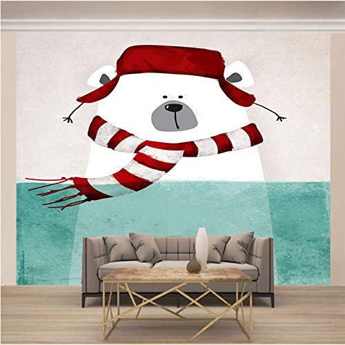 Msrahves vlies tapeten kleister Cartoon süß Tier Bär Vliestapete Vlies moderne Mustertapete Tapete Wallpaper Tapezier Fototapete selbstklebend Livingwalls Fototapeten