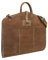 Gusti Anzugtasche Leder - Kleidertasche Reisetasche Vintage Braun Leder
