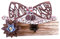 HZQIFEI Noeud Papillon Bois, Ensemble 4 Pièces Noeud Papillon en Bois + Boutons de manchette + Broche + Carré de Poche, Accessoire Mode (Style#32)