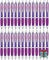 Libetui Set 50er ergonomische Kugelschreiber Lila Druckkugelschreiber Blaue Großraummine Kulis Büro Praxis Uni Haushalt Kuli Set 50 Stück Kugelschreiber Lila Violet