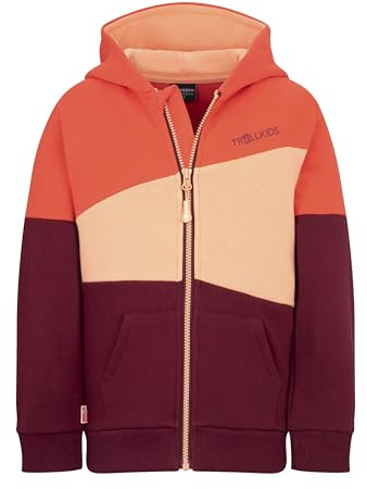 Trollkids Kids Alesund Sweater 152, Redwood/Dahlia