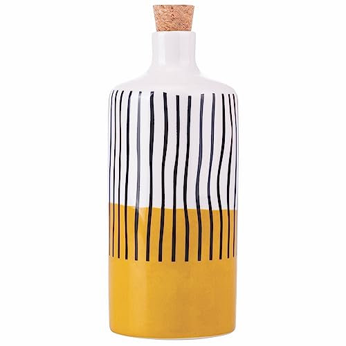Oliera cilindrica in ceramica 866 ml, tappo in sughero, Venice Lido