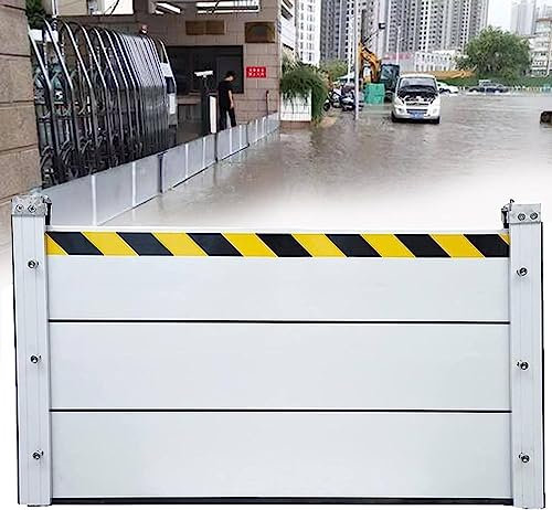 DEHIWI Hochwasserschutz Barriere Mobiler Hochwasserschutz Aluminium Dammbalkensystem,Hochwassersperre Wasserabweiser,Einfache Montage und Demontage,100cm*60cm