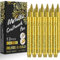 RiyaNed or Marquage acrylique stylo,marqueur pierre tombale Imperméable, séchage rapide, convient pour le bois, le métal, le verre, le tissu, la pierre, (12 pcs）