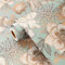 Yullpaper Papel Pintado Flores Verde Dorado Vinilo Adhesivo Muebles Papel Pintado Pared Dormitorio Papel Tapiz Autoadhesivo Con Flores y Pájaros Vintage Papel Decorativo Adhesivo Verde 44,5cm x 260cm