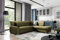 Bergeno Corner Sofa Bed Sleeping Function Storage Light green (monolith 38), 247 cm L Shape, Right Corner Position