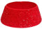 Couvre-Pied de Sapin de Noël à Paillettes, Cache-Pied pour Décoration (Rouge)