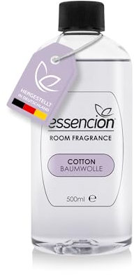 essencion Cotton (Baumwolle) Raumduft Refill Flasche – 500ml – In 14 verlockenden Düften erhältlich (Cotton 500ml Refill)