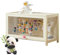 Ddasam Acryl-Sammlungsvitrine,Glas Acryl vitrine,Kuriositätenschränke mit Glastüren,multifunktionale staubdichte Acryl-Vitrine,Standvitrine Bücherregal für Sammlerstücke40×60×33cm,1 Fächern