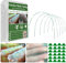 WYRJXYB Garden Mesh Netting with Hopps Kit,2.5 x7.5M Ultra Fine Netting & 6 Sets Garden Hoop & 24 clip-Greenhouse Support Garden Stake Hoop for Raised Bed Cover Plants Fruits Barrier Protection Net
