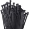 Cable Ties Black 100 Pack, 300mm x 7.6mm Heavy Duty Large Cable Zip Ties, Strong Extra Long Self-Locking Nylon Zip Ties Wraps for Outdoor Home, Gardening, Office, DIY, Organizing Cable
