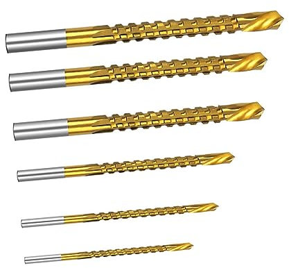 NUOBESTY 1 juego Broca De Herramienta Profesional Para Carpintería Broca Espiral Brocas De Corte Lateral Brocas Para Cortar Madera Broca Para Acero Inoxidable Solo 6 piezas