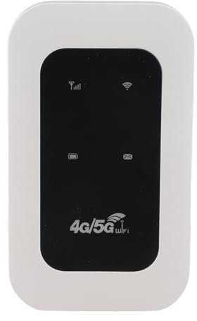 Garsent Hotspot Mobile, Router 4G Portatile, Modem USB 4G LTE, Dispositivo Hotspot WiFi Mobile WiFi LTE CAT4 da 300 Mbps, Alimentato USB C, 2100 MAh, Fino a 10 Utenti per il Viaggio per