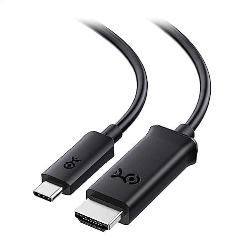 Cable Matters Cable USB C HDMI 1,8m (Cable HDMI a USB C, Tipo C a HDMI) con 4K 60Hz en Negro 1, 8 metros - Puertos Thunderbolt 3, USB4 y Thunderbolt 4 compatible con MacBook Pro, Surface Pro y más