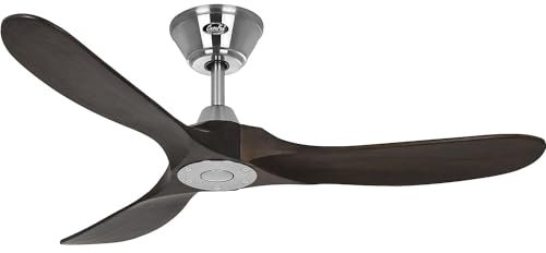 CasaFan | Deckenventilator ECO GENUINO | Rotorblatt-Ø 1220 mm | Nussbaum/Chrom