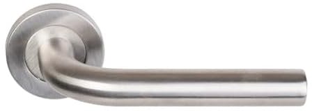 Paire de poignées KLOSE besser sur rosaces Elsa en L - Inox 304 - Sans rosaces de fonction