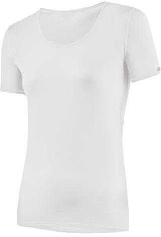 LÖFFLER Damen Der . Ka Transtex Light T shirt, Weiß, 40 EU