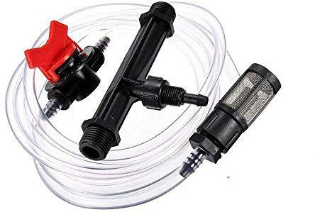 BE-TOOL Dispositivo de riego de jardín, kit de tubo de agua con interruptor de inyector de fertilizante Venturi fertilizante G1