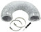 Aluminum Foil Dryer Vent Hose, 8FT 4 Inch Flexible Duct, Exhaust Hose for HVAC Ventilation, Kitchens, Includes 2 Clamps and 1 Screwdriver