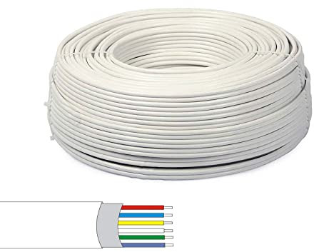 Setik - Matassa 100 metri cavo allarme schermato 6 fili 6x0 22 per impianto e sistemi di sicurezza - 100MTA6X22SC