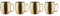 BUTLERS MOSCOW MULE - 4x Becher gehämmert 470ml - Cocktailbecher in Gold - Cocktail-Set
