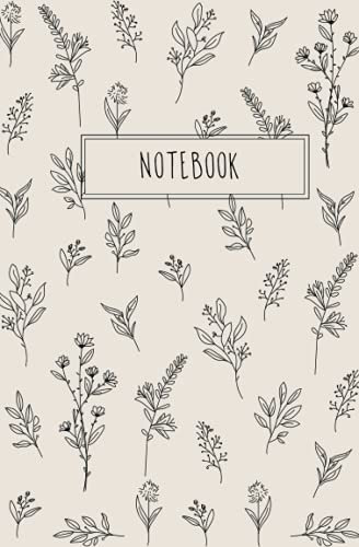 Notebook: Light yellow Aesthetic Flower Composition Notebook - College Ruled 100 Pages - Small notebook 5.25 x 8: Small aesthetic notebook (Aesthetic flower notebooks 5.25’’ x 8’’)