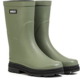 Aigle Mid Rain, Stivali in Gomma, Donna, Verde (Olivina), 37 EU